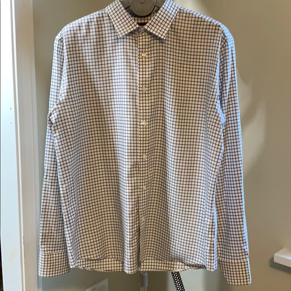 UNTUCKit Benton - Wrinkle Free - XL Blue/Yellow